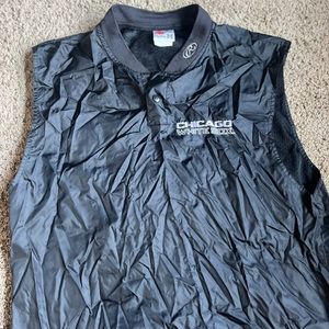 Vintage Rawlings Baseball Rain Wind Q-Zip Vest Chicago White Sox MLB Medium